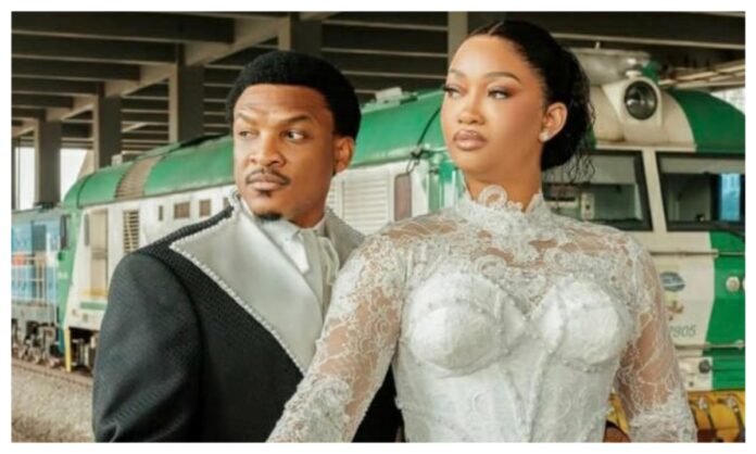‘From Lovebirds To Locomotives’ – Nollywood Actor, Faqua Makes History With First-ever Moving Train Wedding