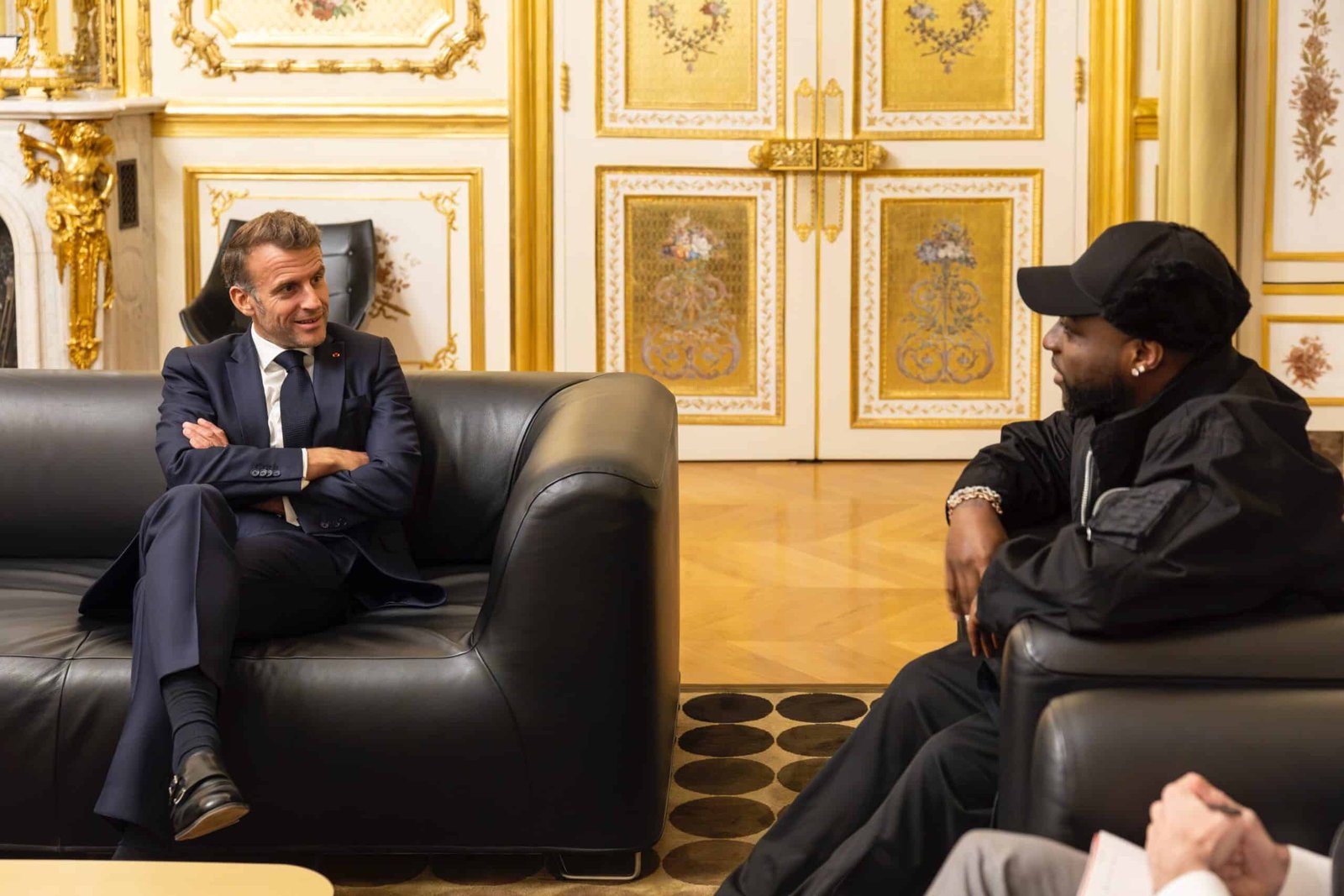 Davido Meets Macron, Hints At Shared Vision For Global Change