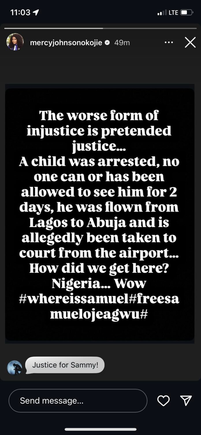 Mercy Johnson Fumes Over Arrest Of Regina Daniels Brother