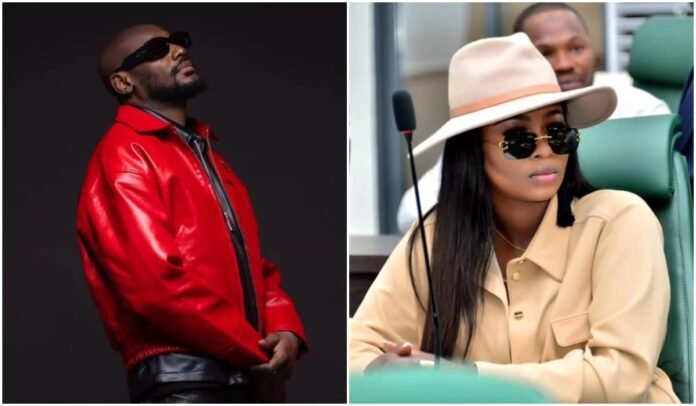 ‘Shut The F**K Up’ – 2Baba And His New Wife, Osawaru Clash During Live Show (Video)