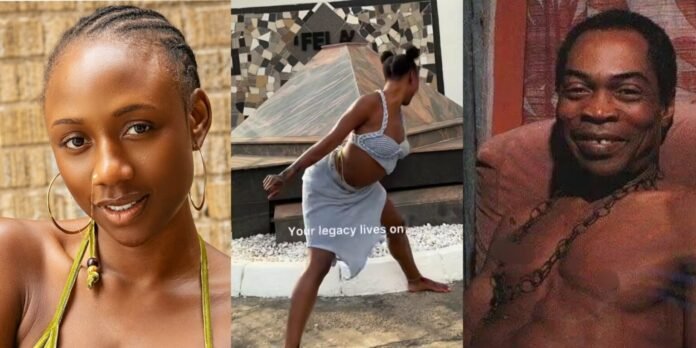 ‘You Crossed The Line With This One’ – Korra Obidi Under Attack For Twerking On Fela’s Grave (VIDEO)