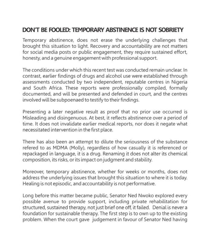 Ned Nwoko Responds To Regina Daniels’ Denial Of Drug Use