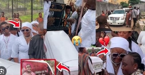 VIDEO: Commotion Erupts At Omije Ojumi’s Funeral As Estranged Husband’s Family Members Clash With Children