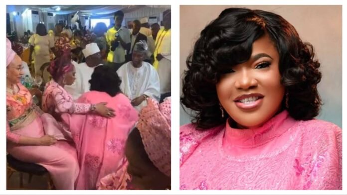 ‘I Won’t Stop’ – Toyin Abraham Hits Back At Critics Over Kneeling To Greet Shade Okoya