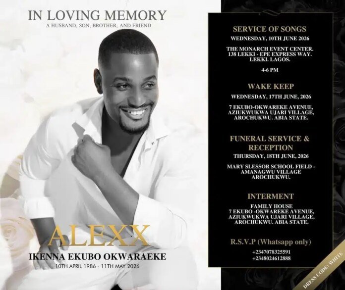 Alexx Ekubo’s Family Announces Burial Arrangements